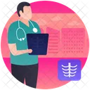 X Ray Report X Ray Scanning Diagnose Disease Icon