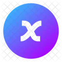 Cercle Variable X Icône