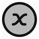 X Variable Circle Icon