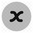 X Variable Circle Icon