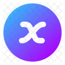 X Variable Circle Icon