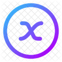 X Variable Circle Icon