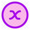 X Variable Circle Icon