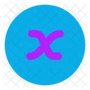 X Variable Circle Icon