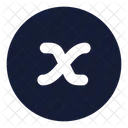 X Variable Circle Icon