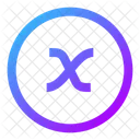 X Variable Circle Icon