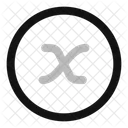 X Variable Kreis Symbol