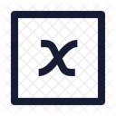 X Variable Quadrat Symbol