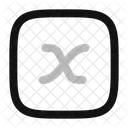 X Variable Quadrat Symbol