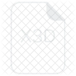 X 3 D  Icon