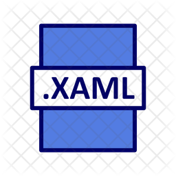 Xaml Icon - Download in Colored Outline Style