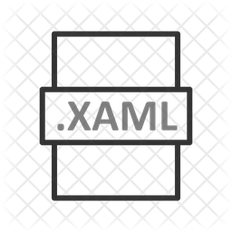 Xaml Icon - Download in Line Style