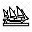 Xebec Ancient Ship Icon