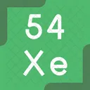 Xenon Periodic Table Chemistry Icon