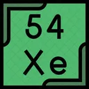 크세논 주기율표 화학 아이콘