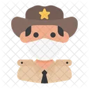 Xerife Policia Avatar Ícone