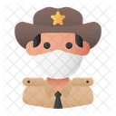 Xerife Policia Avatar Ícone