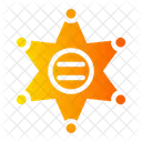 Xerife Emblema Estrela Ícone