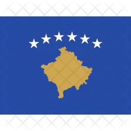 Xk Kosovo Flag Ícone