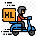 Xl Large Delivery  Icon