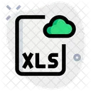 Xls Cloud-Datei  Icon