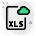 Xls Cloud File  Icon