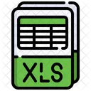Xls File Format Document Icon