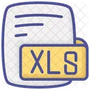 Xls Xlsx Microsoft Excel Planilha Cor Contorno Estilo Icone Ícone