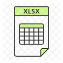 Xlsx Datei Xlsx Dokument Symbol