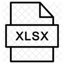 Xlsx Dokument Xlsx Datei Xlsx Symbol