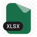 Xlsx - excel open xml spreadsheet  Icon