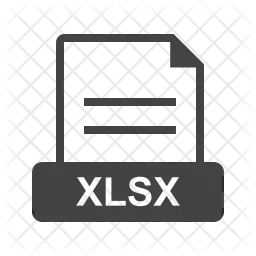 Xlsx file  Icon