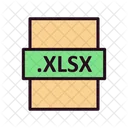 Xlsx File Xlsx File Format Icon