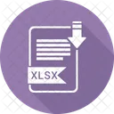 Xlsx Extension Document Icon