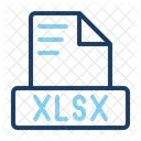 Xlsx Document Data Icon