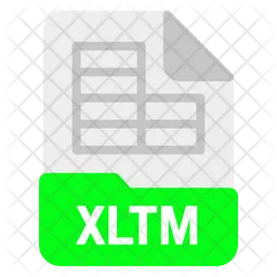 Xltm file  Icon