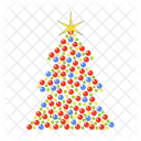 Xmas Balls Christmas Tree Festive Baubles Icon