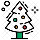 나무 장식 크리스마스 트리 새해 나무 아이콘