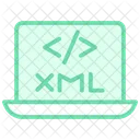Xml Duotone Line Icon Icon