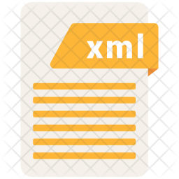 Xml file Icon - Download in Flat Style