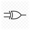 Xor Gate Electronic Electrical Icon