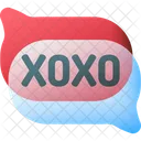 Xoxo Love Speech Bubble Icon
