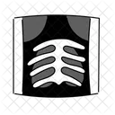 Black Monochrome Xray Film Illustration Xray Film Hospital Icon