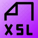 Xsl Xsl Datei Xsl Dateien Symbol