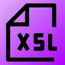 Xsl Xsl Datei Xsl Dateien Symbol