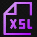 Xsl Xsl Datei Xsl Dateien Symbol