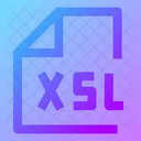 Xsl Xsl Datei Xsl Dateien Symbol