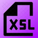 Xsl Xsl Datei Xsl Dateien Symbol