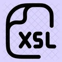 Xsl Xsl Datei Xsl Dateien Symbol