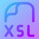 Xsl Xsl Datei Xsl Dateien Symbol